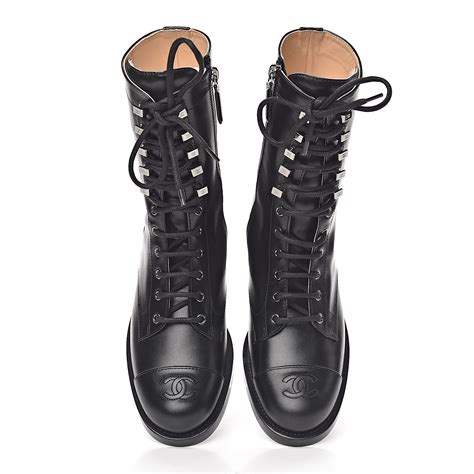 chanel combat boots 2019.